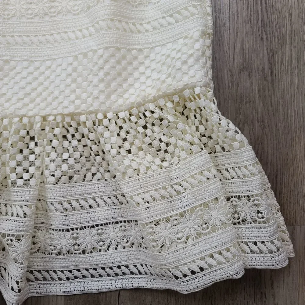 J. Crew Geometric Lace Midi Dress size 6